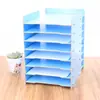 Caja de Almacenamiento de Escritorio de Madera DIY Estantería de Oficina Creativa Revistero Carpeta A4 Estante Organizador de Documentos