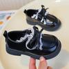 Zapatos de Cuero para Niñas Princesa 2025 Primavera y Otoño Nuevos Negro Británico Suela Suave Zapatos para Niñas Zapatos para Actuación de Baile en Jardín de Infancia
