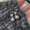 Pendientes de perlas barrocas retro francesas, de alta gama, con un toque de nicho, combinables con todo, elegantes, ligeros, lujosos y de moda.