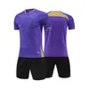 Playeras de fútbol personalizadas de manga corta para adultos y niños, uniformes de equipo para entrenamiento de competición, secado rápido, transpirables, con números y letras impresos, playeras de fútbol al por mayor