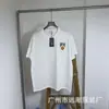 Versión Alta Transfronteriza Colección de Manga Corta Rhude Retro Americano Marlboro Streetwear Casual Holgado Pareja Camiseta de Cuello Redondo