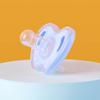 Nuevo bebé silicona completa transparente chupón de dos colores juego boca bebé mordida chupón bebé sueño