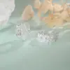 Aretes tipo ear cuff de encaje y pedrería, nicho de lujo ligero, dulces y elegantes con un toque cool, ear cuffs de corona adornados con pedrería para orejas sin perforar