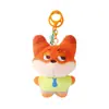Chaveiro Autêntico de Pelúcia da Zootopia Raposa Coelho Nick Judy Boneca Pingente para Mochila Escolar Infantil Presente