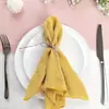 Borda de bloqueio guardanapo algodão bambu pano de boca tecido Zou hotel festa de casamento decoração de mesa ocidental venda quente transfronteiriça fabricantes