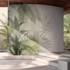 Papel Tapiz de Planta Verde Fresca Pequeña Escandinava B&B Sala de Estar Dormitorio Mesita de Noche Mural Sofá Cubierta de Pared de Selva Tropical del Sudeste Asiático