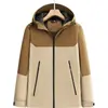 Chaqueta de Algodón Ultra Suave Todo en Uno de Moda para Celebridades de Internet, Estilo Business-Casual, para Escalada al Aire Libre, Abrigo Casual Estampado Versátil de Corte Holgado