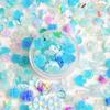 Venta al por mayor TikTok transmisión en vivo luminosa venta caliente accesorios para uñas azul cielo mezclados uso en uñas DIY decoraciones hechas a mano