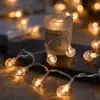 Luces de Estrella LED Luces para Vendedores Ambulantes Luces de Mercado Nocturno Guirnaldas de Luces Luces Centelleantes Luces de Hada Luces para Acampar Luces de Ambiente Guirnaldas de Luces Decorativas
