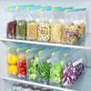 Sacos Espessados para Conservação de Alimentos com Fechamento Slip-Lock, Impressíveis, Armazenamento na Geladeira, à Prova de Umidade, Sacos de Armazenamento para Viagem Diária, Tipo Zíper Antibacteriano