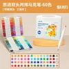 Marcadores Acrílicos Doble Punta para Niños, Opacos y Apilables, Plumas Acrílicas para Pintar, Plumas Acuarela DIY, Marcadores Lavables