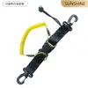 Cuerda Antiperdida para Buceo, Cuerda Antiperdida para Herramientas de Aguas Profundas, Cuerda Multifuncional Elástica Telescópica, Extensible 1.5m Adecuada para Buceo Libre