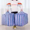 Bolsas de embalaje para mudanza, bolsas tejidas, sacos de piel de serpiente extragrandes y engrosados, organizadores de equipaje, perfectos para guardar y organizar ropa