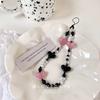 Cadena para teléfono móvil estilo Ins Versátil Lanyard colgante para funda de teléfono móvil para mujer Anti-caída Lanyard corto Ccd Cadena colgante de dopamina