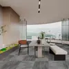 Descuentos por cantidad, baldosas de alfombra entrelazadas de color gris cemento, elegantes y duraderas, 50*50 cm, específicamente para edificios de oficinas
