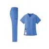 Uniformes Médicos, Uniformes de Enfermera Bucal, Pantalones Largos de Manga Corta de Verano, Uniformes Finos Lavables de Secado Rápido para Enfermeras de Hospital para Hombres y Mujeres