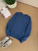 Al*2025 Sudadera de Terciopelo con Logo de Carta de Primavera, Cuello Redondo, Manga Larga, Holgada, para Pareja, Color Sólido, Estilo Simple, Versátil, Yog