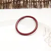 Pulseira Crua de Areia Roxa Transfronteiriça com Sutra do Coração Cinábrio Imperial, Pulseira de Anel Liso para Mulheres, Pulseira de Presente