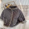 2026 Ropa Infantil Otoño e Invierno Ropa de Invierno para Niños Estilo Coreano Abrigo de Algodón Engrosado con Forro Polar Ropa de Abrigo de Invierno para Niñas Chaqueta de Algodón 122658