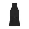 Traje de Mini Chaqueta de Otoño para Mujer Estilo Europeo y Americano Vestido Casual 8523