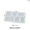Resina de Cristal DIY Amapola, Aromaterapia, Moldes de Yeso, Moldes de Silicona para Pendientes y Colgantes con Agujeros, Mayoreo