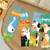 Marcadores Qiyu 30 Marcadores Planos de Animales con Graffiti Creativos DIY Tarjetas Decorativas para Estudiantes Lectores y Toma de Notas