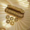Monedas de Cobre Engrosadas de los Cinco Emperadores, Seis Emperadores y Diez Emperadores para Colocar Debajo de los Umbrales y Piedras de Umbral, Adornos Colgantes de la Dinastía Qing en Estilo Retro Nostálgico