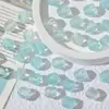 Contas de Resina Frescas e Delicadas com Furos Retos e Facetas Cortadas, Materiais para Pulseira e Colar DIY Feitos à Mão, Acessórios de Joia, Contas Soltas