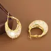 Aretes para Mujer en Malla Dorada con un Toque de Lujo, Exquisitos y Elegantes, Pendientes de Aro Grandes de Moda Callejera