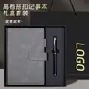 Caderno A5 com logo personalizado, alto valor estético, espessado, com fecho, adequado para escritório e anotações de reunião
