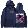 Rapper Anuelaarealhastalamuerte Tour Moletom Unisex Beleza Retrô
