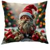 Funda de Almohada Navideña Transfronteriza Sofá Poliéster Estampada Funda de Almohada Navideña Oficina Cojín Hogar Almohada Mayoreo