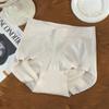 Cintura Média Hip-Wrap Calcinha Feminino Puro Algodão Virilha Anti-Bacteriano Traceless Levantamento de Quadril Abdômen Dobra Cuecas de Tamanho Grande para Meninas Gordinhas Outono e Inverno