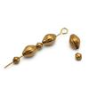Accesorios para joyería DIY nuevos cuentas de diamante arrugadas de 3 mm líneas finas cuentas de platillo volador agujero recto diamante de líneas finas