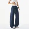 Pantalones casuales para hombre con estampado de escamas de dragón estilo americano, pierna recta para primavera y otoño, pantalones ligeros y transpirables para hombre, corte limpio, pantalones de chándal con dobladillo curvo para hombre