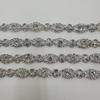 Cadena de garra con pedrería de resalte de cobre hecha a mano cadena de soldadura cadena de joyería para collar de lujo ligero accesorios para vestido de boda DIY
