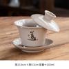 Tigela Gai Sancai Tigela de Chá Xícara de Chá Grande Cerâmica Única Porcelana Branca Jogo de Chá Kung Fu Porcelana Azul e Branca com Tampa
