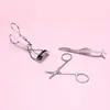 Conjunto de Três Peças Curvador de Cílios Cor Rose Gold, Curvador de Cílios de Aço Carbono, Curvador de Cílios Girassol, Curvador de Cílios Portátil