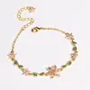 Bestseller transfronteiriço: pulseira fofa e doce em estilo pastoral com designs de coração e flor, perfeita como presente de Dia dos Namorados para usar em camadas