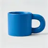 Taza regordeta de mango grande de alto valor, recuerdo personalizado para pareja de bodas, taza de agua de cerámica con impresión de logotipo personalizado