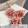 3 Flores de Rosa de Seda Artificial para Decoración de Boda, Flores Falsas para Arco de Bienvenida de Boda al Aire Libre, Flores de Rosa Artificiales