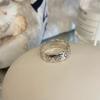 Anillo de grafiti con diseño de flor de amor para mujer, ligero, lujoso, con diseño de nicho, personalizado, con sentido avanzado, 2022, nuevo