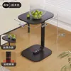 Mesa lateral de sofá, mueble lateral con sensación de lujo ligero, mesita de café pequeña, estante móvil para mesita de noche, mini mesa de balcón