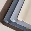 Alfombra Jacquard Rayada Gris Off-White de Color Sólido para Hogar Dormitorio Almacén Cobertura Completa Estilo Insins Cubierta Completa de Piso