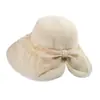 Chapéu de Sol com Laço para Mulheres, Chapéu de Sol de Verão com Proteção UV, Respirável, Emagrecimento Facial, Moderno, Chapéu de Pescador de Alta Qualidade