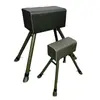 Cavalo de Ginástica para Prática Infantil Multi-Nível com Altura Ajustável para Jardim de Infância, Cavalo de Pulo Ajustável