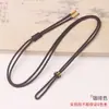 Anel Ajustável DIY Corda de Colar com Pingente de Cadeado Dourado e Jade para Pingente de Fivela de Segurança