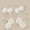 Nuevo Producto Transfronterizo Yumeyi: Molde de Silicona para Adorno de Copo de Nieve Navideño de Dos Piezas para Manualidades de Yeso y Resina de Aromaterapia DIY