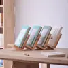 Soporte de Madera Retro para Libros Soporte para Libros Estante para Libros Madera Maciza Librería Soporte para Tablet Teléfono Librería Tsutaya Librería Xinhua