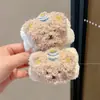 Linha do cabelo alta presilha de cabelo requintada atmosfera fofa faixa de cabeça adorno de cabeça estilo coreano feminina tiaras de cabeça de urso não apertam no elástico do cabelo